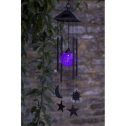 Tuinartikelen Winkel 45 Windgong Solar: Zon, Maan En Sterren